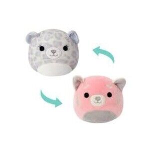 Mischa Red Panda & Dohna Snow Leopard Flip A Mallows Squishmallows 8" Plush